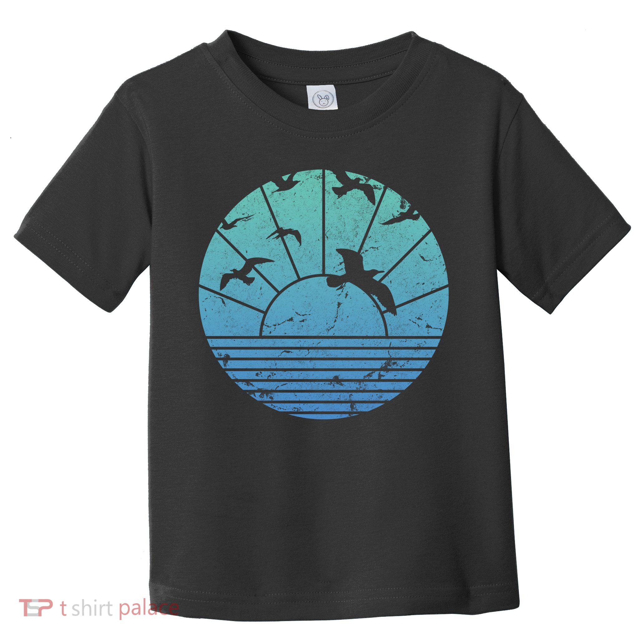 Beach Sunset Seagulls  Toddler T-Shirt