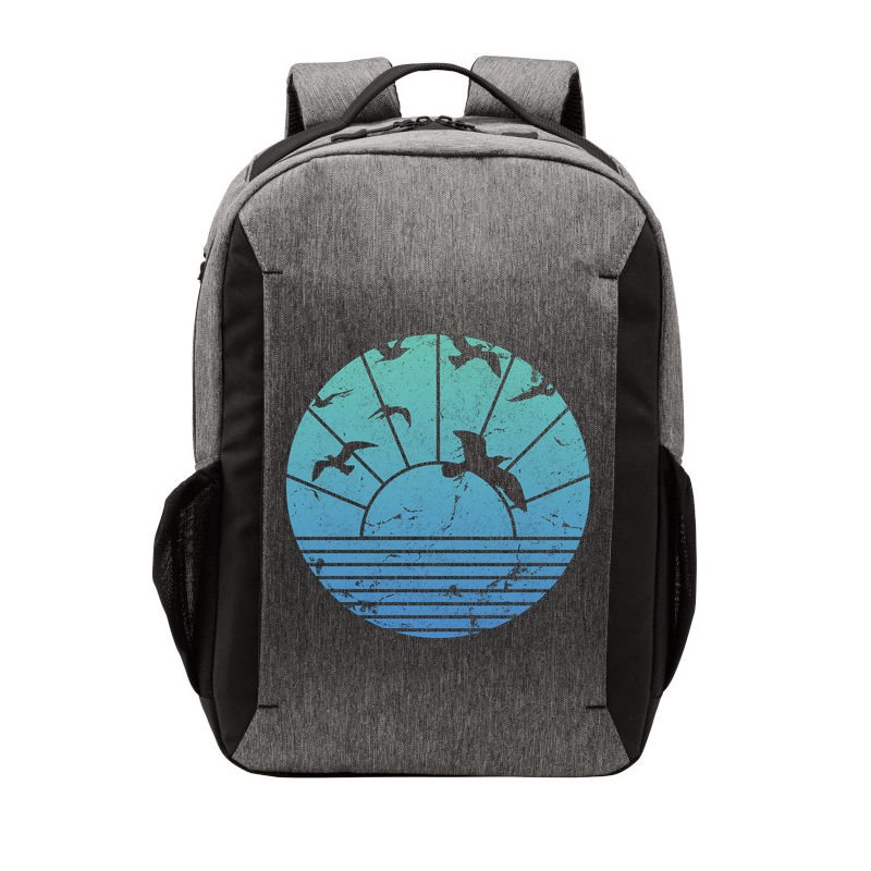Beach Sunset Seagulls  Vector Backpack