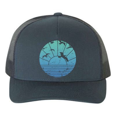 Beach Sunset Seagulls  Yupoong Adult 5-Panel Trucker Hat