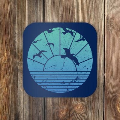 Beach Sunset Seagulls  Coaster