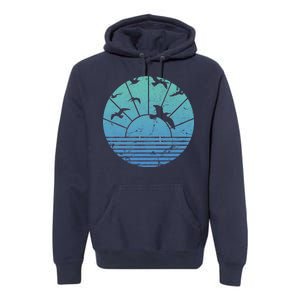 Beach Sunset Seagulls  Premium Hoodie