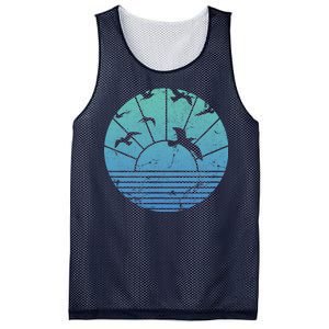 Beach Sunset Seagulls  Mesh Reversible Basketball Jersey Tank