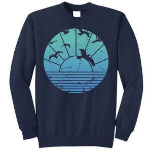 Beach Sunset Seagulls  Tall Sweatshirt