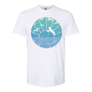 Beach Sunset Seagulls  Softstyle CVC T-Shirt