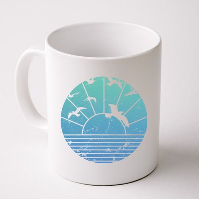 Beach Sunset Seagulls  Coffee Mug