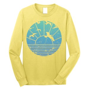 Beach Sunset Seagulls  Long Sleeve Shirt