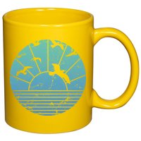 Beach Sunset Seagulls  11oz C Handle Ceramic Mug