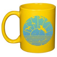 Beach Sunset Seagulls  11oz C Handle Ceramic Mug