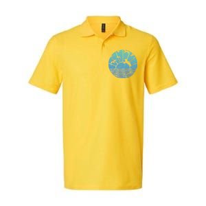 Beach Sunset Seagulls  Softstyle Adult Sport Polo