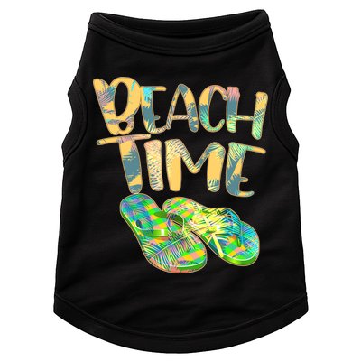 Beach Time Flip Flops Summer Fun Doggie Tank