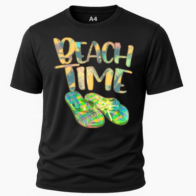 Beach Time Flip Flops Summer Fun Performance Shirt