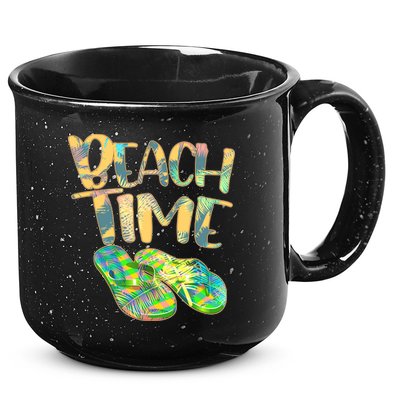 Beach Time Flip Flops Summer Fun 15oz Campfire Ceramic Mug