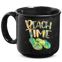 Beach Time Flip Flops Summer Fun 15oz Campfire Ceramic Mug