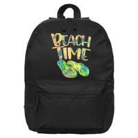 Beach Time Flip Flops Summer Fun 16 in Basic Backpack