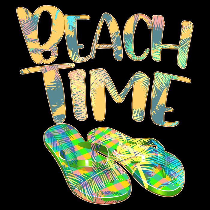 Beach Time Flip Flops Summer Fun 16 in Basic Backpack