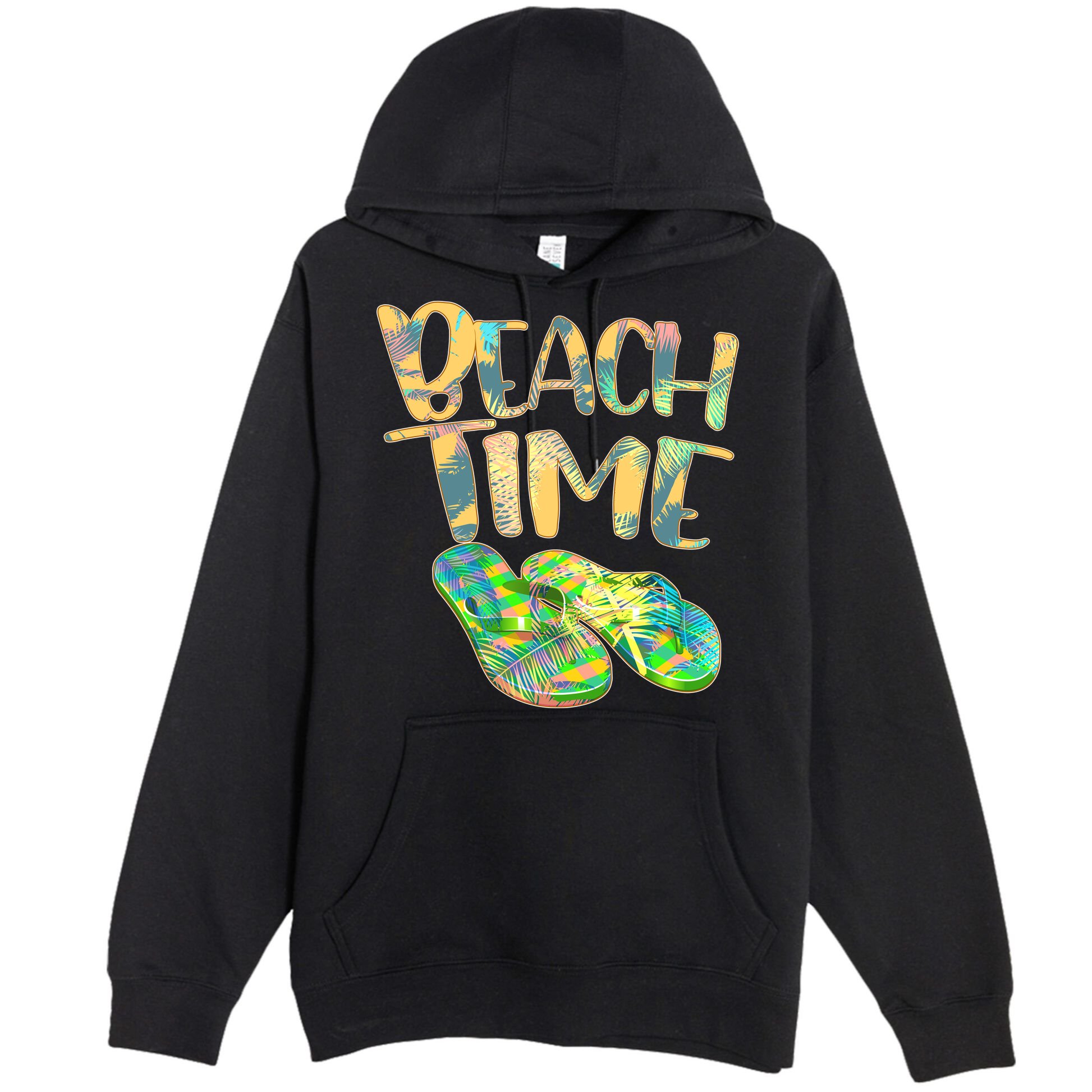 Beach Time Flip Flops Summer Fun Premium Pullover Hoodie