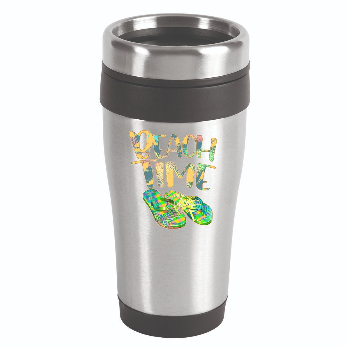 Beach Time Flip Flops Summer Fun 16oz Travel Tumbler