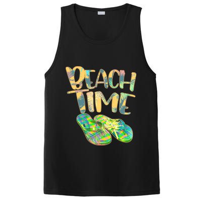 Beach Time Flip Flops Summer Fun PosiCharge Competitor Tank