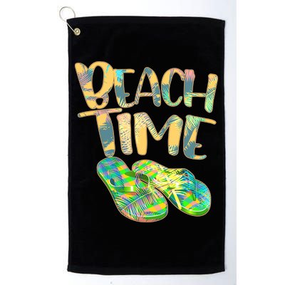 Beach Time Flip Flops Summer Fun Golf Towel