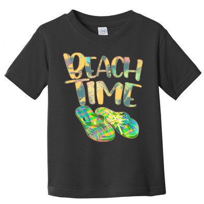 Beach Time Flip Flops Summer Fun Toddler T-Shirt