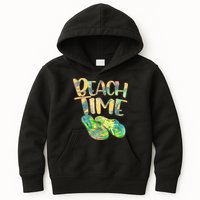 Beach Time Flip Flops Summer Fun Kids Hoodie