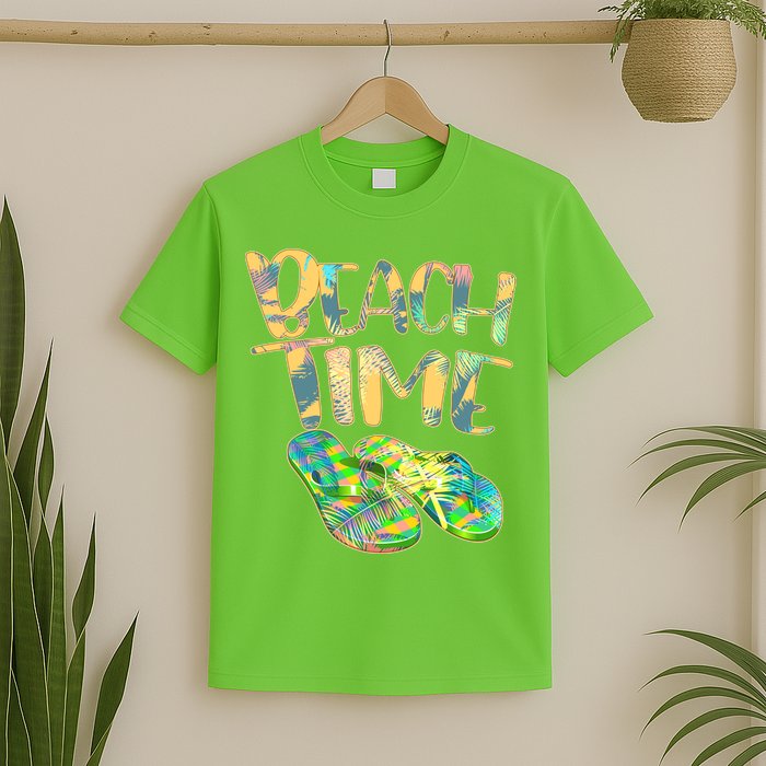 Beach Time Flip Flops Summer Fun T-Shirt
