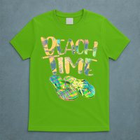 Beach Time Flip Flops Summer Fun T-Shirt