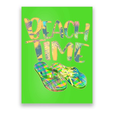 Beach Time Flip Flops Summer Fun Poster