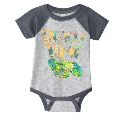 Beach Time Flip Flops Summer Fun Infant Baby Jersey Bodysuit