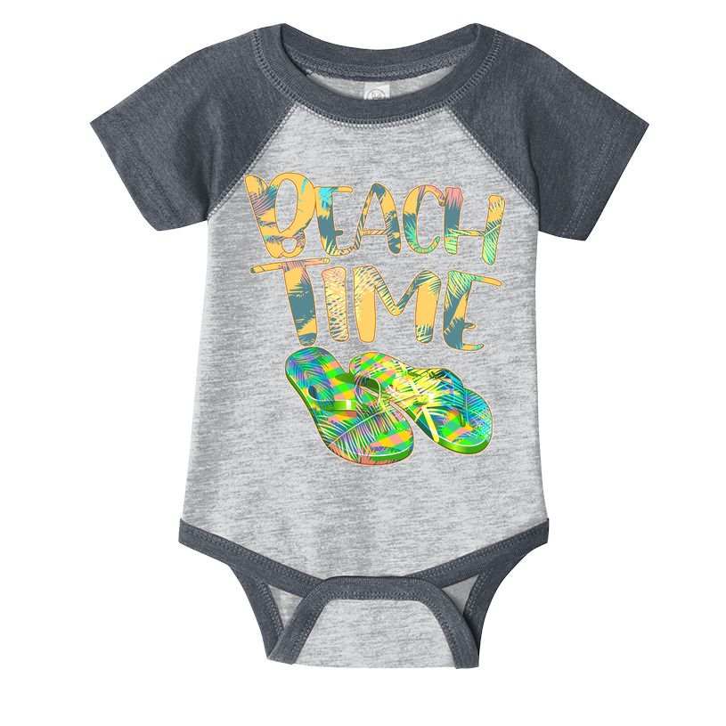 Beach Time Flip Flops Summer Fun Infant Baby Jersey Bodysuit