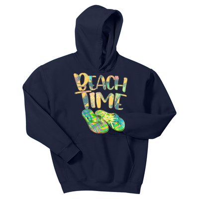 Beach Time Flip Flops Summer Fun Kids Hoodie