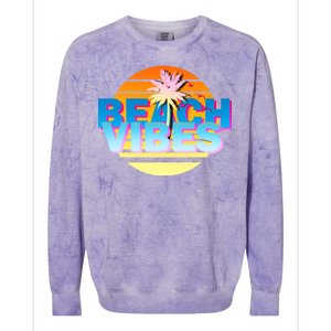 Beach Vibes Colorblast Crewneck Sweatshirt