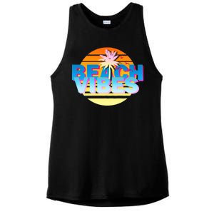 Beach Vibes Ladies PosiCharge Tri-Blend Wicking Tank