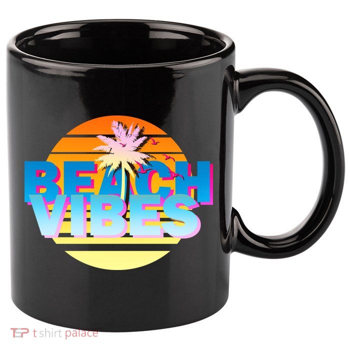 Beach Vibes 11oz C Handle Ceramic Mug