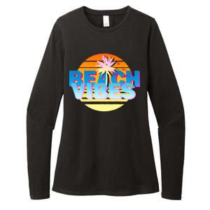 Beach Vibes Womens CVC Long Sleeve Shirt