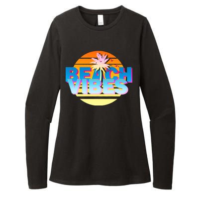 Beach Vibes Womens CVC Long Sleeve Shirt