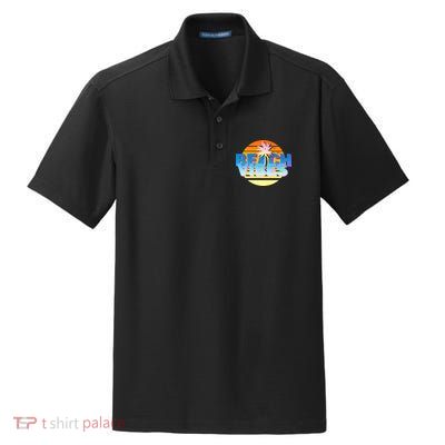 Beach Vibes Dry Zone Grid Polo