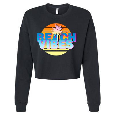 Beach Vibes Cropped Pullover Crew