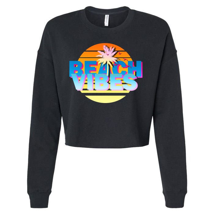 Beach Vibes Cropped Pullover Crew