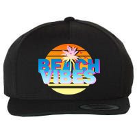 Beach Vibes Wool Snapback Cap