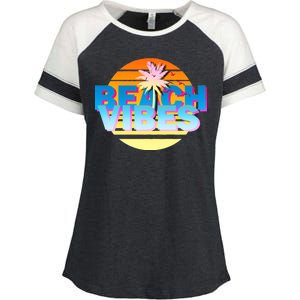 Beach Vibes Enza Ladies Jersey Colorblock Tee