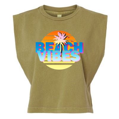 Beach Vibes Garment-Dyed Women's Muscle Tee