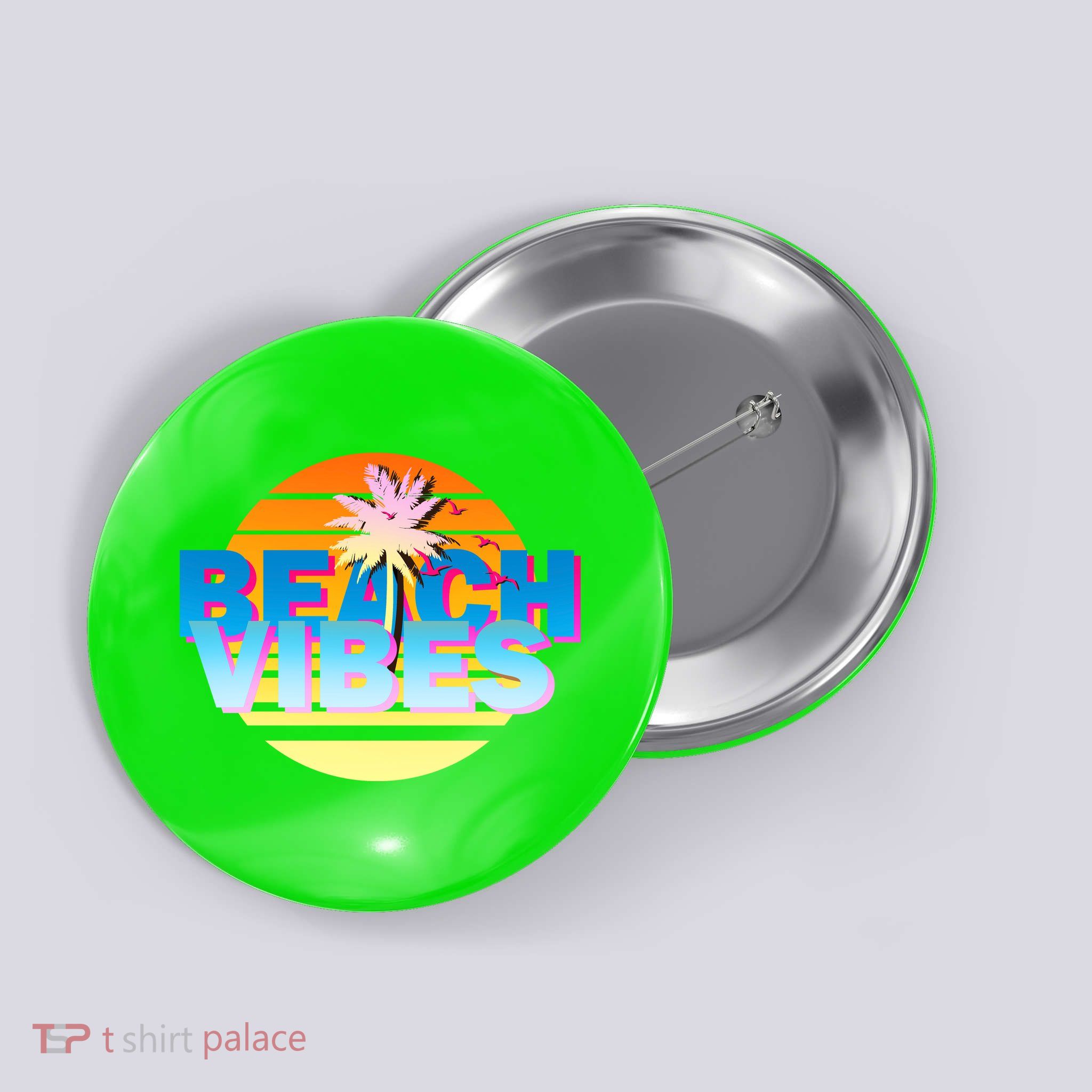 Beach Vibes Button