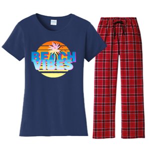 Beach Vibes Women's Flannel Pajama Set