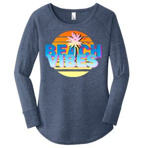 Beach Vibes Women's Perfect Tri Tunic Long Sleeve Shirt