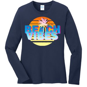 Beach Vibes Ladies Long Sleeve Shirt