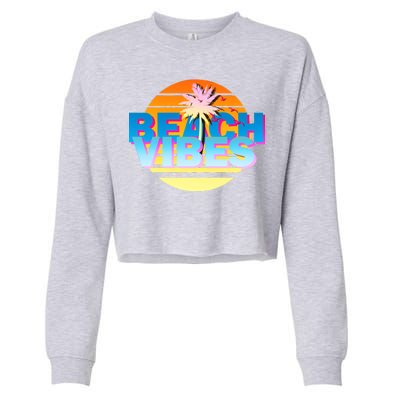 Beach Vibes Cropped Pullover Crew