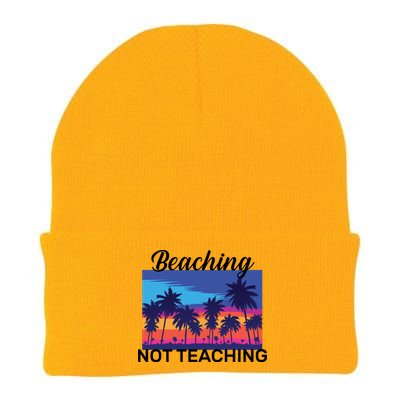 Beaching Not Teaching Knit Cap Winter Beanie