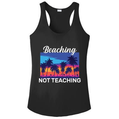 Beaching Not Teaching Ladies PosiCharge Competitor Racerback Tank