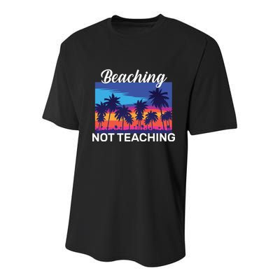 Beaching Not Teaching Youth Performance Sprint T-Shirt